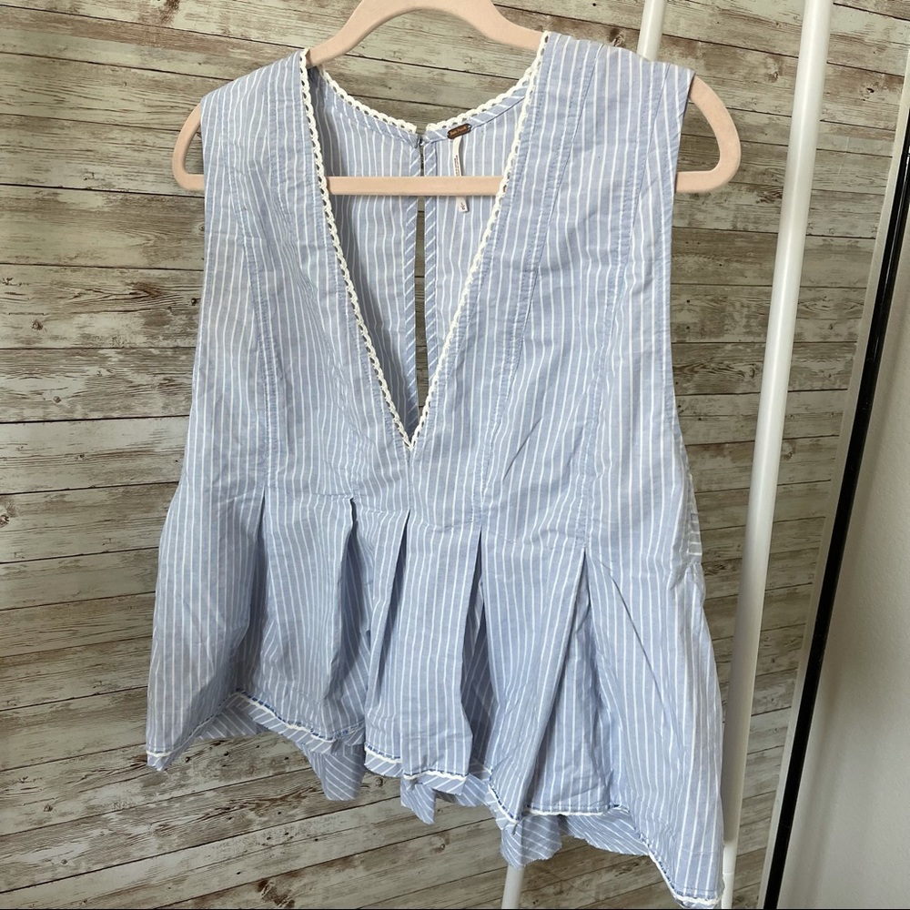 Free People | ‘Good Feels’ Striped Top | Large - Picture 4 of 8